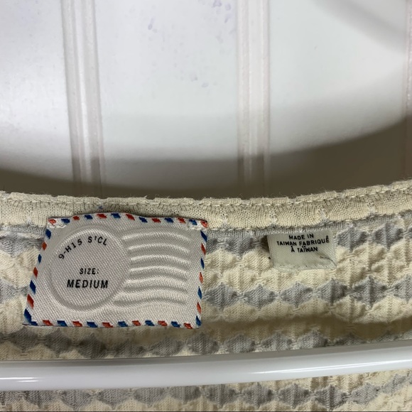 Anthropologie Postmark Striped Peplum Top Size Medium - Picture 5 of 5